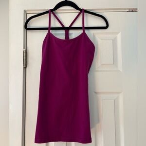 Lululemon Power Y Purple‎ Tank Top Size 6 EUC